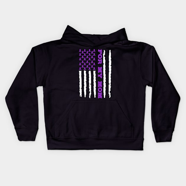 Alzheimers Mom Kids Hoodie by mikevdv2001